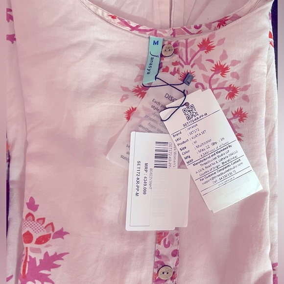 Beautiful cotton Suit-Dupatta in Size M, light pink colour, perfect for summer - Picture 7 of 9